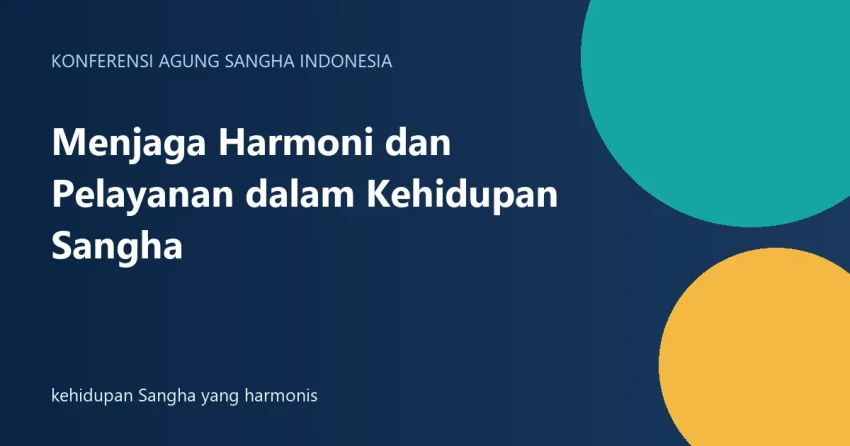 kehidupan Sangha yang harmonis
